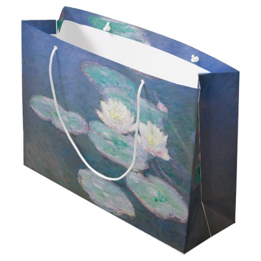 Claude Monet - Water Lilies, effect in de avond Groot Cadeauzakje (Achterkant Gekanteld)