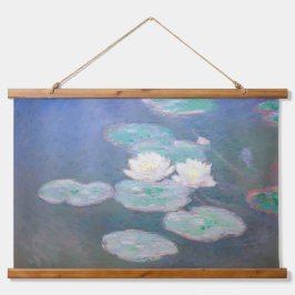 Claude Monet - Water Lilies, effect in de avond Hangend Wandkleed