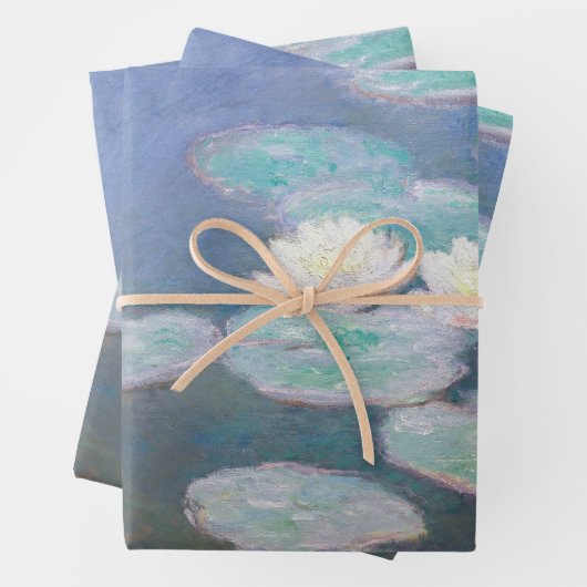 Claude Monet - Water Lilies, effect in de avond Inpakpapier Vel (In situ)