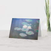 Claude Monet - Water Lilies, effect in de avond Kaart (Voorkant)