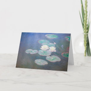 Claude Monet - Water Lilies, effect in de avond Kaart