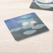 Claude Monet - Water Lilies, effect in de avond Kartonnen Onderzetters (Schuin)