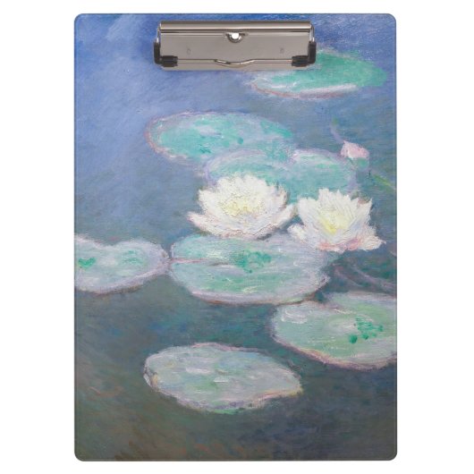 Claude Monet - Water Lilies, effect in de avond Klembord (Voorkant)