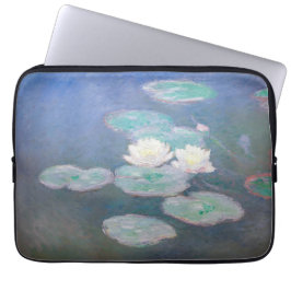 Claude Monet - Water Lilies, effect in de avond Laptop Sleeve