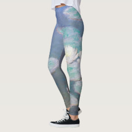 Claude Monet - Water Lilies, effect in de avond Leggings