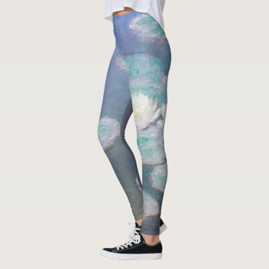 Claude Monet - Water Lilies, effect in de avond Leggings (Links)
