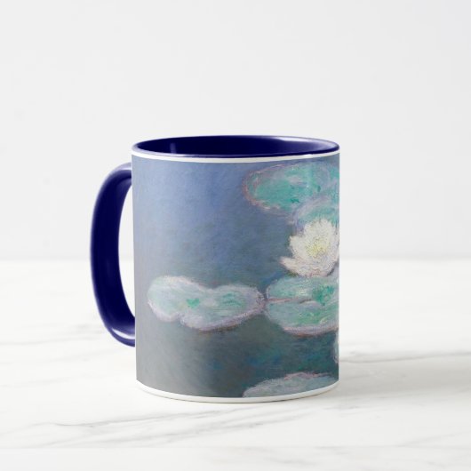 Claude Monet - Water Lilies, effect in de avond Mok (Voorkant links)