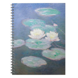 Claude Monet - Water Lilies, effect in de avond Notitieboek