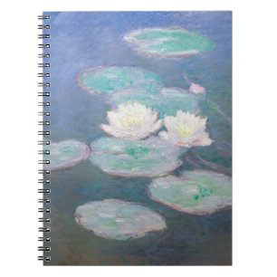 Claude Monet - Water Lilies, effect in de avond Notitieboek