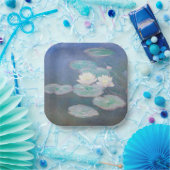 Claude Monet - Water Lilies, effect in de avond Papieren Bordje (Feest)