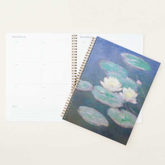 Claude Monet - Water Lilies, effect in de avond Planner (Display)