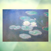 Claude Monet - Water Lilies, effect in de avond Raamsticker (Vel 3)
