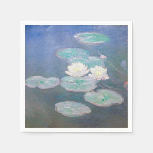 Claude Monet - Water Lilies, effect in de avond Servet (Voorkant)
