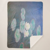 Claude Monet - Water Lilies, effect in de avond Sherpa Deken (Voorkant)