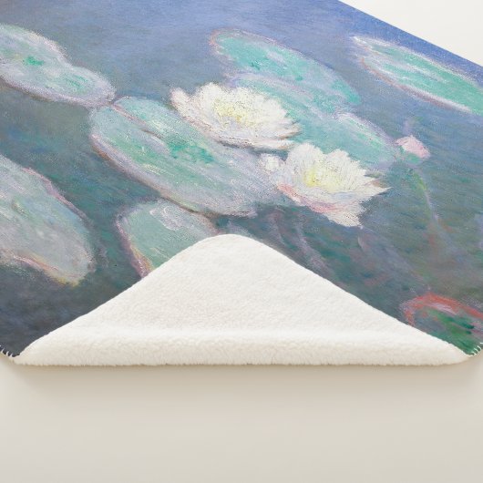 Claude Monet - Water Lilies, effect in de avond Sherpa Deken (3/4)