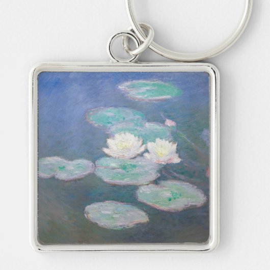 Claude Monet - Water Lilies, effect in de avond Sleutelhanger (Voorkant)