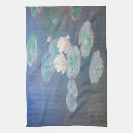 Claude Monet - Water Lilies, effect in de avond Theedoek