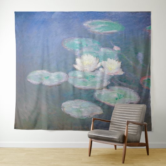 Claude Monet - Water Lilies, effect in de avond Wandkleed (In Situ (horizontaal))