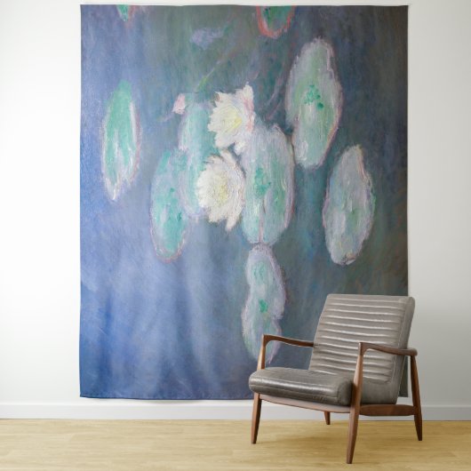 Claude Monet - Water Lilies, effect in de avond Wandkleed (In situ)