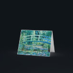 Claude Monet - Water Lilies en de Japanse brug Bedankkaart<br><div class="desc">Claude Monet - Water Lilies en de Japanse brug (1899)</div>