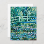 Claude Monet - Water Lilies en de Japanse brug Bedankkaart (Voorkant / Achterkant)