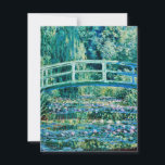 Claude Monet - Water Lilies en de Japanse brug Bedankkaart<br><div class="desc">Claude Monet - Water Lilies en de Japanse brug (1899)</div>