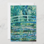 Claude Monet - Water Lilies en de Japanse brug Bedankkaart<br><div class="desc">Claude Monet - Water Lilies en de Japanse brug (1899)</div>