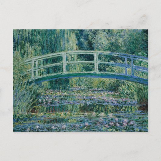 Claude Monet - Water Lilies en de Japanse brug Briefkaart (Voorkant)