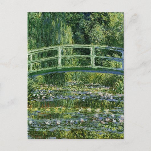 Claude Monet Water Lilies en de Japanse brug Briefkaart (Voorkant)
