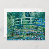 Claude Monet - Water Lilies en de Japanse brug Briefkaart (Voorkant / Achterkant)