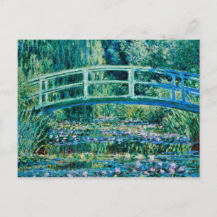 Claude Monet - Water Lilies en de Japanse brug Briefkaart