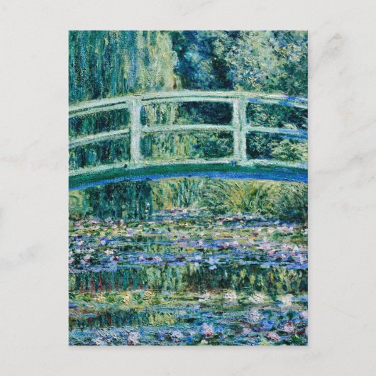 Claude Monet - Water Lilies en de Japanse brug Briefkaart (Voorkant)