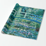 Claude Monet - Water Lilies en de Japanse brug Cadeaupapier<br><div class="desc">Claude Monet - Water Lilies en de Japanse brug (1899)</div>