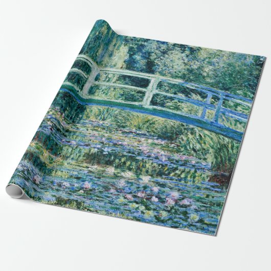 Claude Monet - Water Lilies en de Japanse brug Cadeaupapier (Uitgerold)