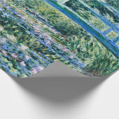 Claude Monet - Water Lilies en de Japanse brug Cadeaupapier (Hoek)