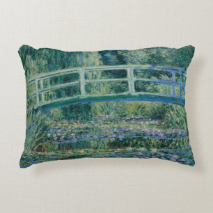 Claude Monet - Water Lilies en de Japanse brug Decoratief Kussen