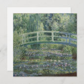 Claude Monet - Water Lilies en de Japanse brug Feestdagenkaart (Voorkant / Achterkant)