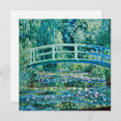 Claude Monet - Water Lilies en de Japanse brug Feestdagenkaart (Voorkant / Achterkant)