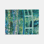 Claude Monet - Water Lilies en de Japanse brug Fleece Deken (Voorkant (Horizontaal))
