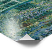 Claude Monet - Water Lilies en de Japanse brug Foto Afdruk (Hoek)
