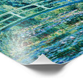 Claude Monet - Water Lilies en de Japanse brug Foto Afdruk (Hoek)