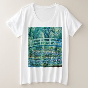 Claude Monet - Water Lilies en de Japanse brug Grote Maat T-shirt