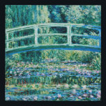 Claude Monet - Water Lilies en de Japanse brug Imitatie Canvas Print<br><div class="desc">Claude Monet - Water Lilies en de Japanse brug (1899)</div>