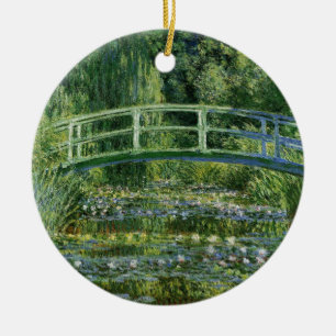 Claude Monet Water Lilies en de Japanse brug Keramisch Ornament