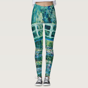 Claude Monet - Water Lilies en de Japanse brug Leggings