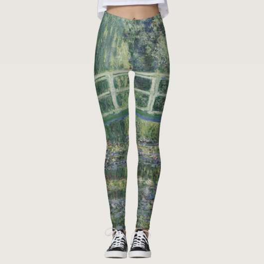 Claude Monet - Water Lilies en de Japanse brug Leggings (Voorkant)