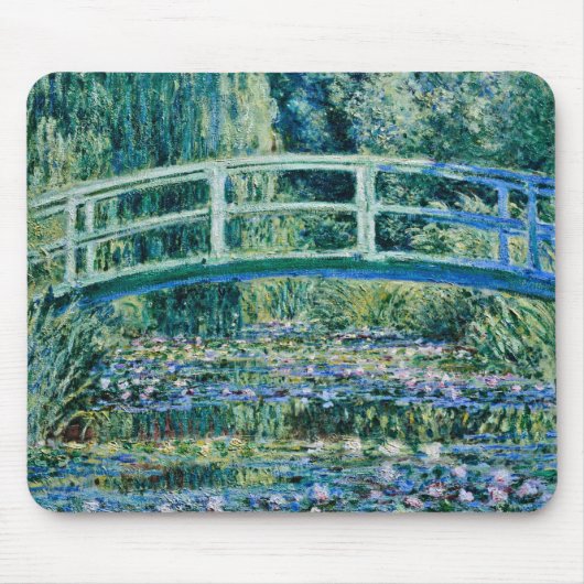 Claude Monet - Water Lilies en de Japanse brug Muismat (Voorkant)