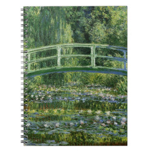 Claude Monet Water Lilies en de Japanse brug Notitieboek