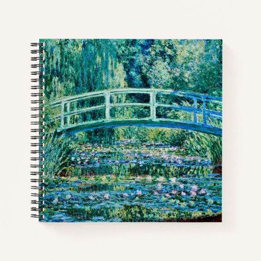 Claude Monet - Water Lilies en de Japanse brug Notitieboek (Voorkant)