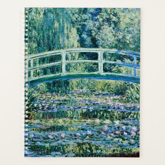 Claude Monet - Water Lilies en de Japanse brug Planner (Voorkant)